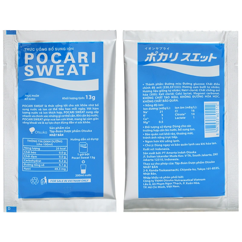 Bột pha uống Pocari Sweat bổ sung ion (5 gói x 13g) - 5